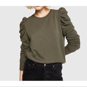 Rebecca Minkoff Janine puff sleeve sweatshirt (L)